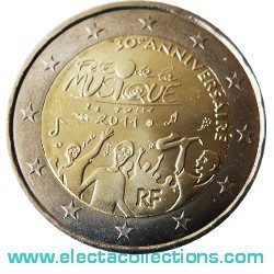 France - 2 Euro, The 30th anniversary of the Music Day, 2011